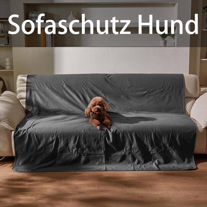 Водонепроникний килимок для собак Kritter Planet, м'який, стійкий до сечі, для дивана, ліжка, авто, меблів, XXL (229 x 203 см), сірий