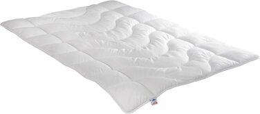 Irisette Warm Winter Comforter/Duvet Lotte, with Top Cool Fabric, washable at 95 degrees, includes storage bag, 155 x 200 cm, white, Öko-Tex certified, Made in Germany 155 x 200 cm Duo - Winter Comforter