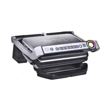Електричний контактний гриль Tefal OptiGrill GC705D16, сріблястий/сірий, 2000 Вт
