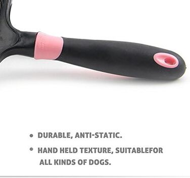 Щітка для собак PETCUTE для підшерстка, щітка для вичісування шерсті собак, гребінець для собак, щітка для вичісування шерсті собак (Рожева)