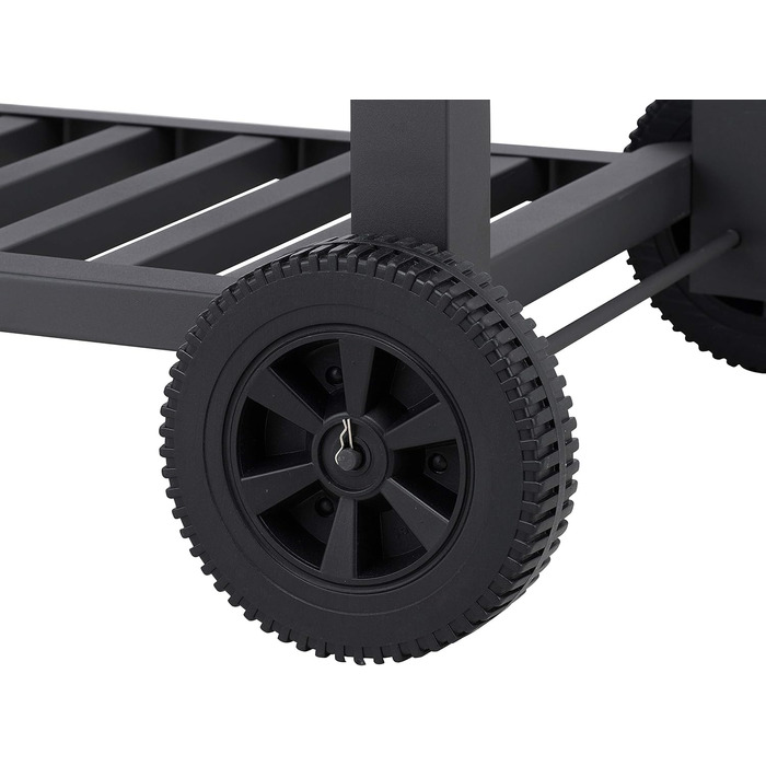 Tepro charcoal grill with 2 sturdy carrying handles, easy-to-open lid including thermometer and ash catcher, dimensions approx. 67.5 x 43.3 x 45 cm, Black (Toronto XXL New)