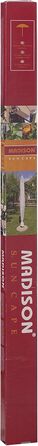 Madison high-quality protective cover #1 with pole for umbrellas with a diameter of 200-400 cm made of weatherproof 220g/m2 polyester fabric in gray