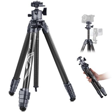 Карбоновий штатив NEEWER LITETRIP LT34 з панорамною головкою 360°, центральною колоною та швидким замком, сумісність з Peak Design Capture V3, макс. навантаження 10 кг