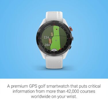Розумний годинник Garmin Approach S62 для гольфу, білий