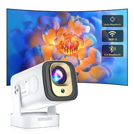 Проектор Salange P92Max ST: 4K, Android 13, WiFi, Bluetooth 5.2, Автофокус, Вбудовані YouTube/PrimeVideo/D+, 12000 лм, 5W динамік