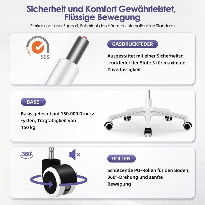 Ергономічне крісло для офісу з регульованою поперековою підтримкою, відкидними підлокітниками, поворотним механізмом і регулюванням висоти, зелене