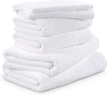 Набір рушників Möve New Classic 6 шт, 100% бавовна, білий, 30x50, 50x100, 67x140 см