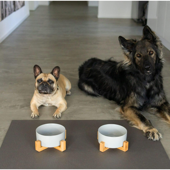 Підставка для миски SanoZoo для котів - екологічна, Made in Germany, 60x90 см, сіра