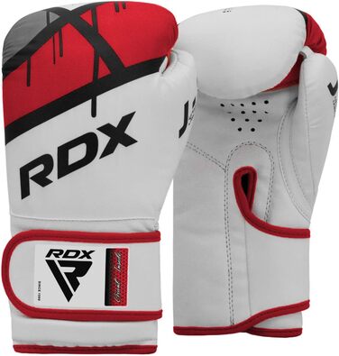 Боксерські рукавички для дітей RDX Junior, Maya Hide, вентильована долоня, для спарингу, кікбоксингу, ММА, 6OZ, зелені
