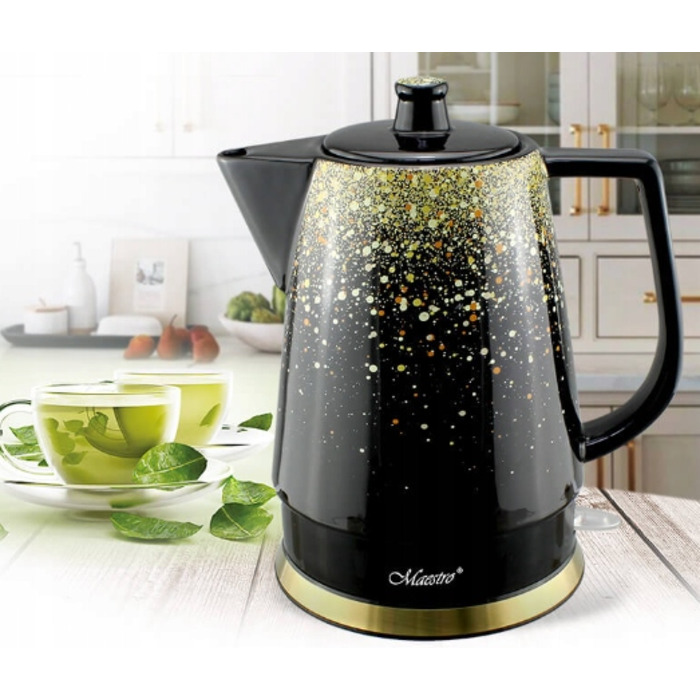 Електричний чайник Maestro MR-074-gold 1500 Вт, 1,5 л, чорний