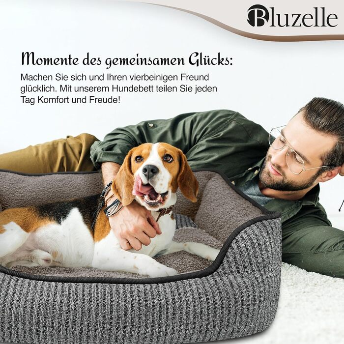 Крісло-ліжко для собак та котів, корзина для собак, диван для собак, подушка для собак, ліжко для котів, подушка для котів, зелений колір, розмір S, миється, не слизьке, знімний ковдр, плюшеве, S (L - 86x60x24 см, сірий)