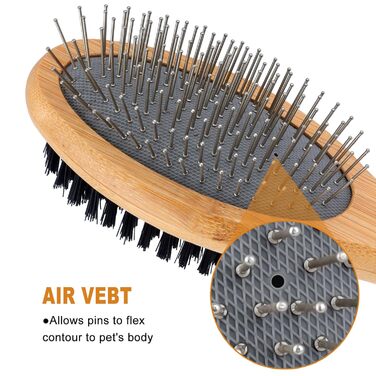 Щітка для собак та котів: для довгої та короткої шерсті, подвійна щітка, м'яка щітка для цуценят, собак та котів