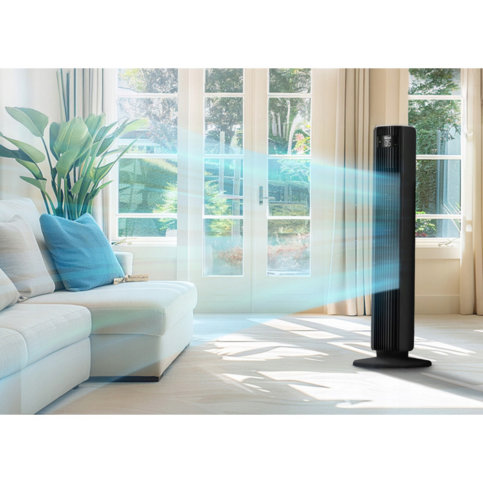 Колонний вентилятор Levoit TempSense 36 DC, чорний