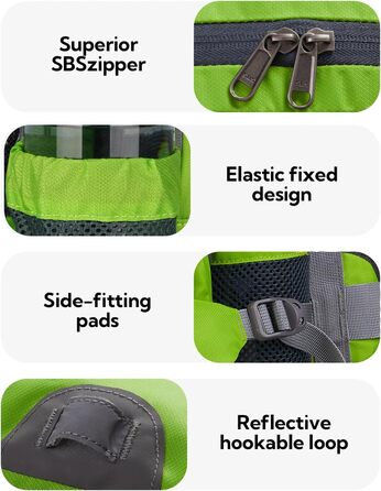 Водонерозуміла поясна сумка Waterfly з тримачем для пляшки, регульованим ремінцем, кишенею для телефону, для хандлінгу собак, піших прогулянок, подорожей, кемпінгу (світло-зелена)