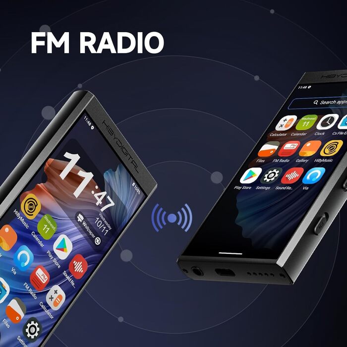 HiBy M300: Android MP3 плеєр з Bluetooth, WiFi, FM радіо та розширеним сховищем (128GB + 2TB)