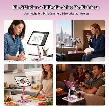 Алюмінієва підставка для iPad та планшетів (4.7–16.5