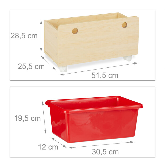Relaxdays Toy Shelf for Children