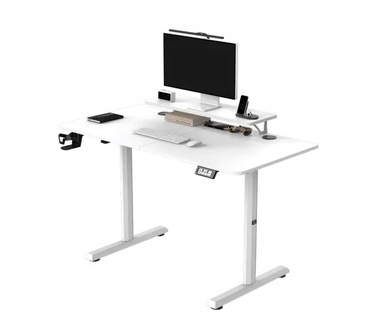 Ігровий стіл Ultradesk HIGHLANDER 120 см, регулювання висоти, білий