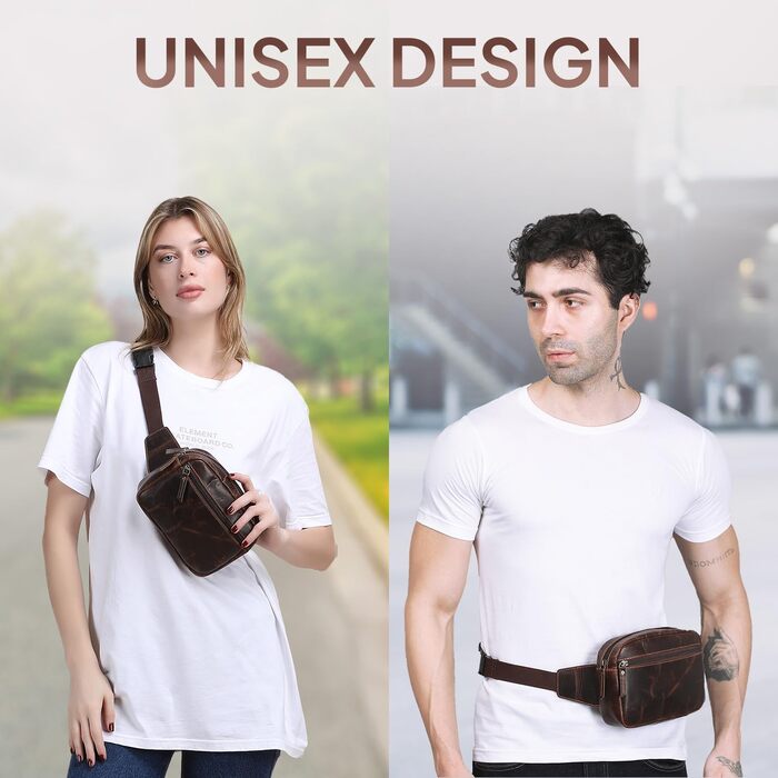 Чоловіча поясна сумка TheAntiq з натуральної шкіри, зелена, 20,3 x 12,7 x 7,6 см (8 x 5 x 3 дюйми)