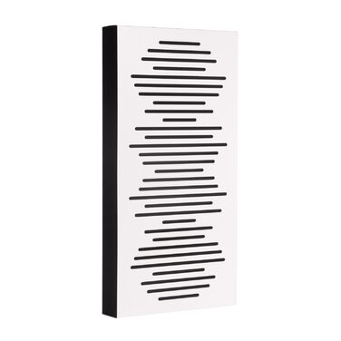 Акустичні панелі Bluetone WaveFuser PRO для звукоізоляції та шумопоглинання, декоративний диффузор для стін у студію, офіс та дім (Білий, 100x50x5 см)