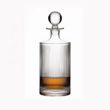 Whiskey Decanter Set with 2 Glasses - Modern Design, 765ml - Ideal for Scotch & Liquor