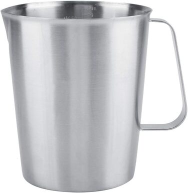 2000 ml Stainless Steel Measuring Cup, Measuring Pitcher with Handle for Latte Art Espresso Machines