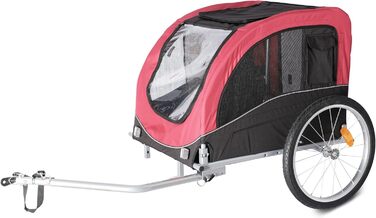 Wuuhoo® Преміум амортизатор для собак Bello, велопричіп для собак 25-40 кг, складний та маневрений, велобудка з/без комплекту для джогінгу, включаючи з'єднувач причепа. Без комплекту для джогінгу