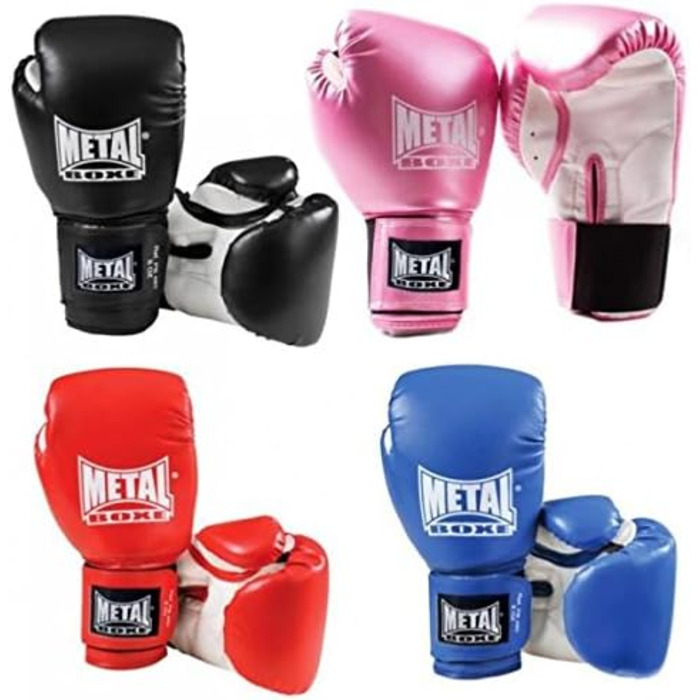 Боксерські рукавички Metal Boxe 10 унцій, червоні