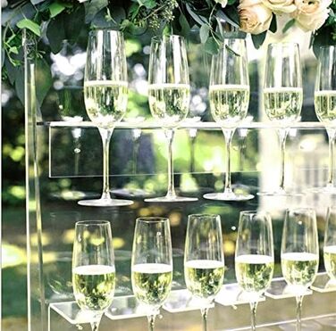 Тримач для келихів Wanlian - настінний, акрил, 2 шт. - для кухні, під шафу