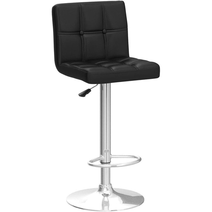 Барний стілець Leader Accessories (2 шт) - регульована висота 62-83 см, обтягнутий штучною шкірою, поворотний на 360°