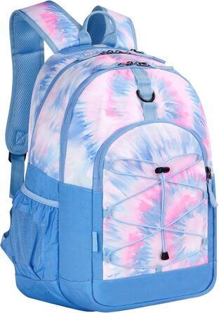 Рюкзак для підлітків Choco Mocha Tie Dye: подорожі, школа, 18 дюймів, блакитний