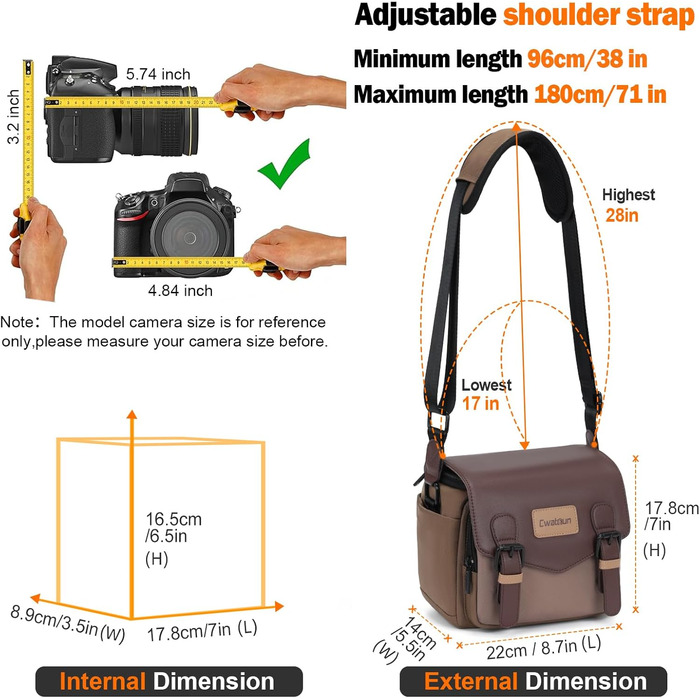 Чохол для камери Braun S: компактний, водонепроникний, з кріпленням для штатива. Підходить для DSLR/SLR/беззеркальних камер та об'єктивів