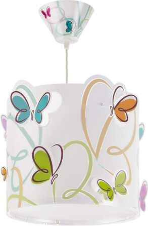 62142 Colorful Butterfly Chandelier, Multicolor