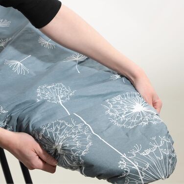 Покриття для прасувальної дошки KADAX з еластичним гумкою, практичне, для парових прасок, заміна (Pusteblumen XL)