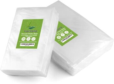 VacYaYa 100-Piece Vacuum Bags: 15x25cm (50) and 20x30cm (50) Vacuum Sealer Bags for Food, BPA-Free Vacuum Bags for Vacuum Sealers and Heat Sealers, Suitable for Sous Vide