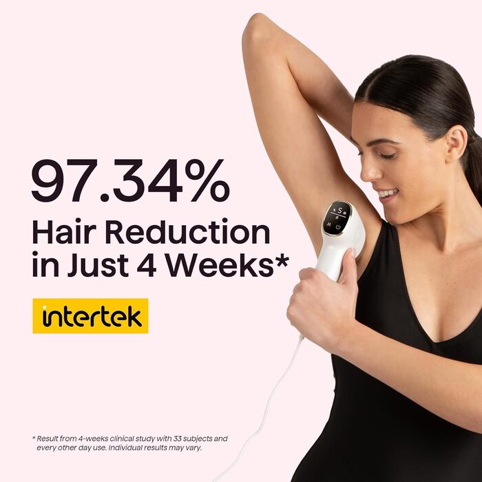 IPL пристрій для епіляції Wavytalk: безболісна епіляція для жінок та чоловіків, 24J, охолодження, збреєром, для обличчя, тіла, бікіні