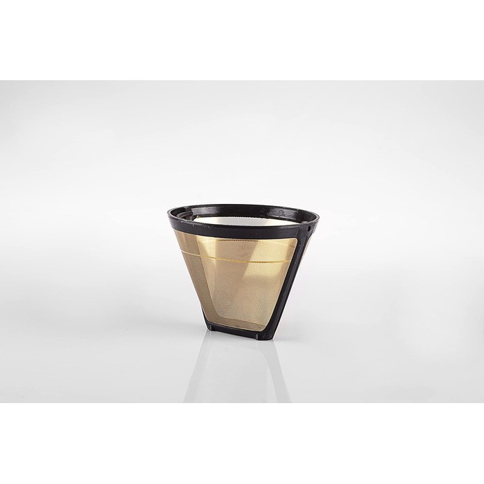 seleXions Coffee Filters Large, Gold Filter, Titan Filter 1x4 6-12 Cups Permanent Filter, Replacement Filter for All Coffee Machines