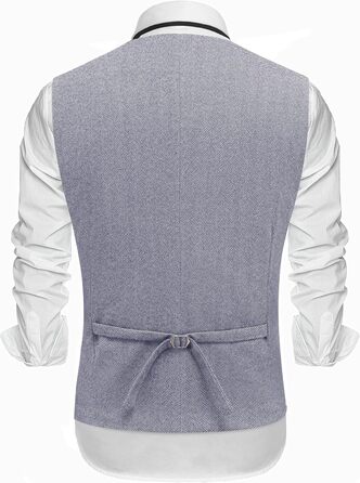 Жилет чоловічий COOFANDY, класичний, для ділового стилю, Regular Fit (Сіро-блакитний, 3XL)