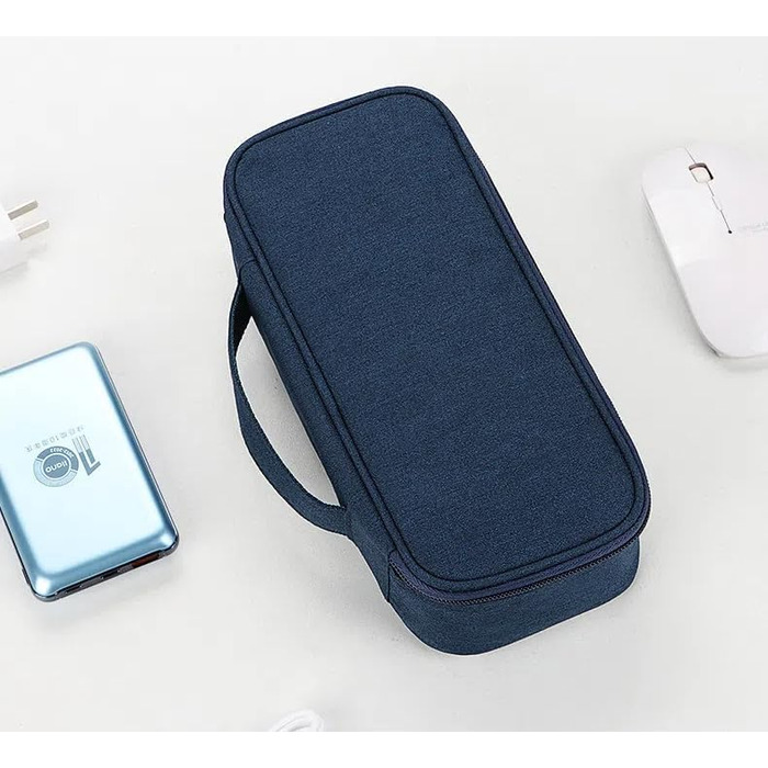 Органайзер для електроніки Arae - водовідштовхуючий, легкий, для подорожей та повсякденного використання (Дарковий блакитний, 1 шар, L)