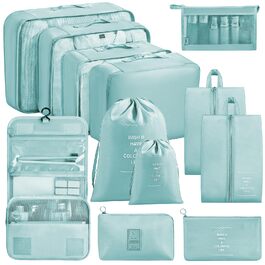 Органайзер для валізи Chijoo (12 шт, чорний) – Набір кубиків для пакування, аксесуари для подорожей