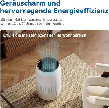 Зволожувач повітря Kaltverdunstungs Raumbefeuchter: без туману, для алергіків та вагітних, 4,5L