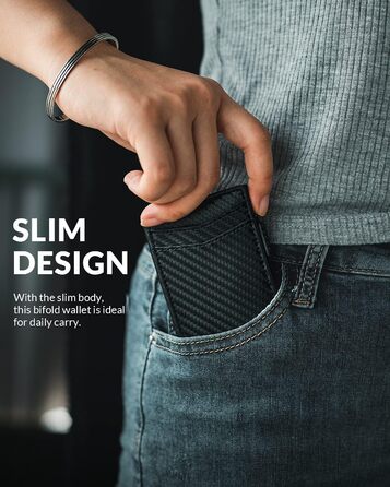 Кредитне портмоне VULKIT з RFID захистом, шкіряне, автоматична висувна картка, для карток та нотаток, чорне