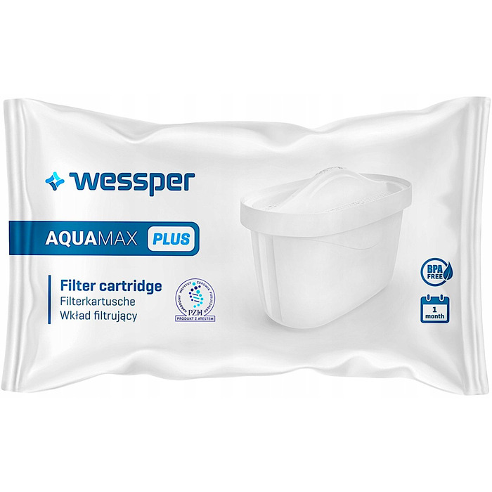 Набір фільтрів для води Wessper AquaMax Plus для глечиків Brita та Dafi, 14 шт.