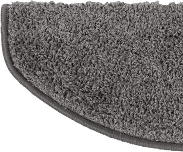 Сходинкові килимки ETM Barcelona: набір 15 шт. (сірий, напівкруглий, 65 x 23,5 см)