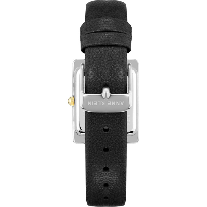 Жіночий шкіряний годинник Anne Klein (чорний/двоколірний)