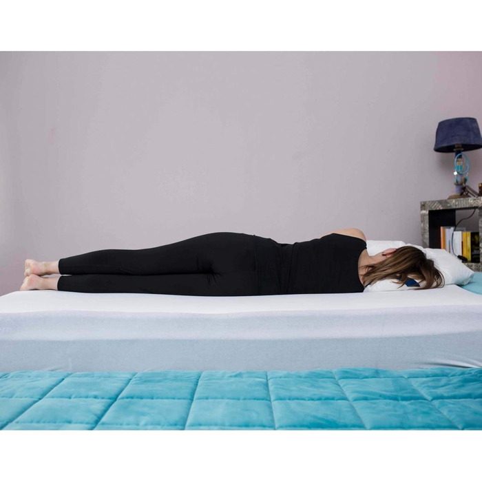 Genius eazzzy Pillow 80x80 cm - orthopedic sleeping pillow for restful sleep with hypoallergenic cover made of Aloe Vera + milk fibers | washable & dryer-safe