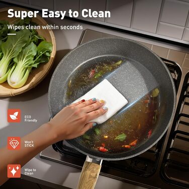 Набір посуду Kitchen Academy 30 предметів з антипригарним покриттям, індукційний, гранітний (сірий)