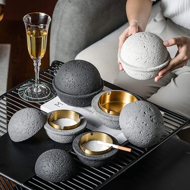 Відро для сміття на вулицю та балкон - герметичне, як стильний декор. Підходить для бетону та нержавіючої сталі (чорний). (Білий - B, S)