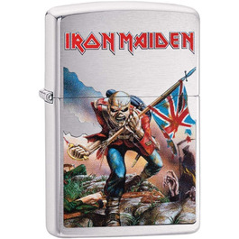 Запальничка Zippo Iron Maiden, хром, срібляста, 5.8x3.8x2 см, колекція Весна 2017