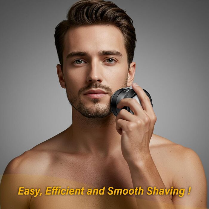 Електричний гоління голови для чоловіків Glatzen Rasierer UD1, IPX7, 6D плаваюча головка, вологий/сухий, червоний